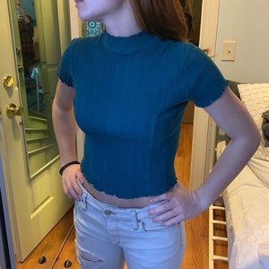 High neck crop top